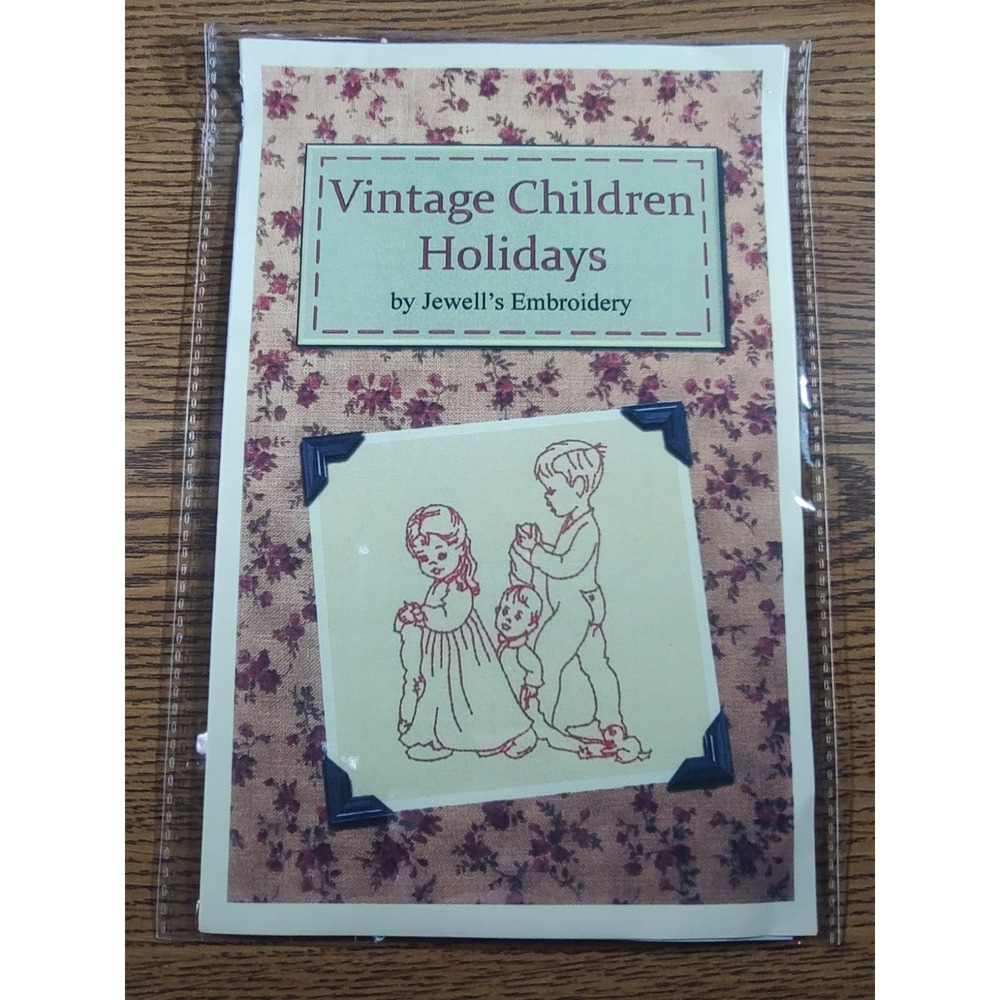 Vintage Children Holidays By Jewell's Embroidery CD-Rom Pattern 20 Designs